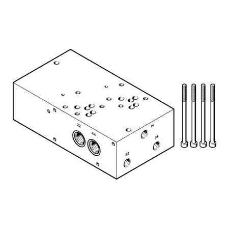 Festo Sub-Base VABP-S1-1V1G-G14-2 VABP-S1-1V1G-G14-2